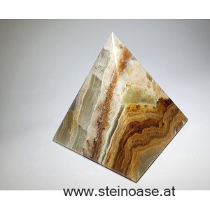 Pyramide Onyx-Marmor 10cm